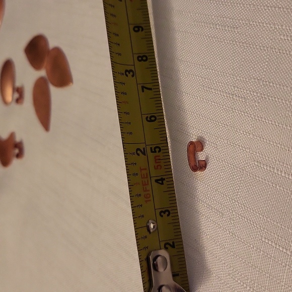 10 small enamelling copper blanks with 4 copper connector links - Picture 8 of 13